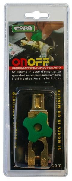 Cora Dispositivo staccabatteria rapido per auto On-Off