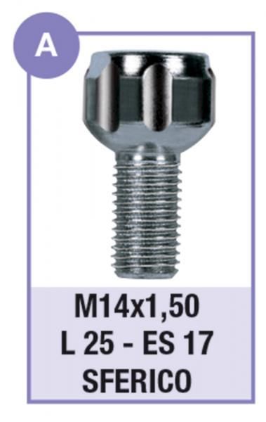 Cora Serie 4 Diebstahlsichere Radbolzen Modell A