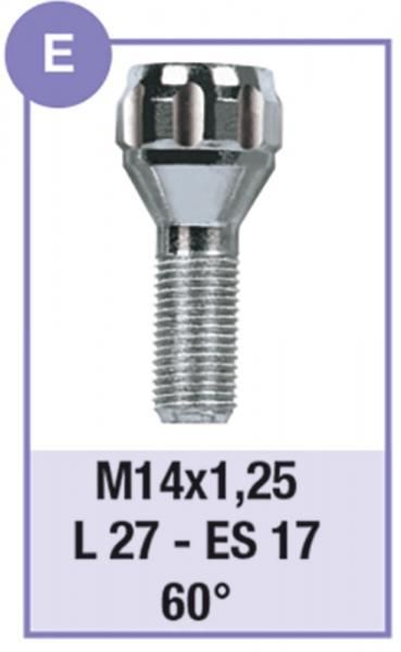 Cora Series 4 anti-theft wheel bolts model E
