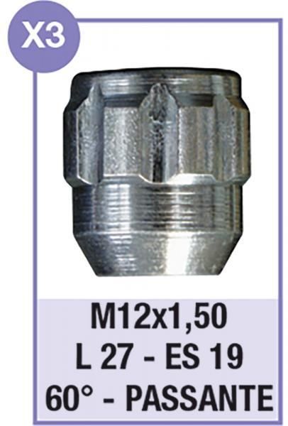 Cora Serie 4 dadi antifurto per ruote modello X3