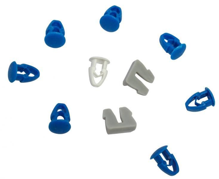 Cora Kit 8 Knöpfe + 2 Befestigungshaken für die Mittelplatte