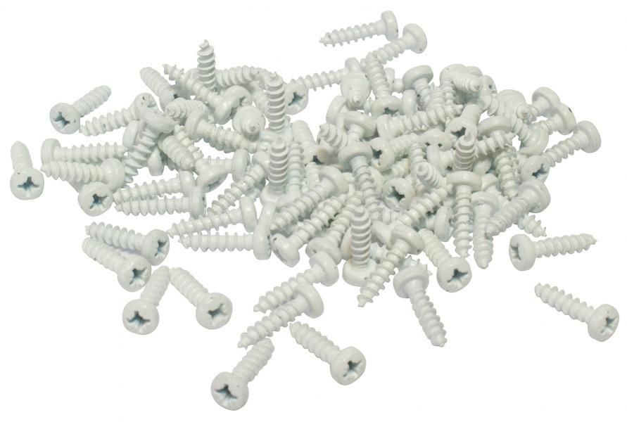 Kit Cora 100 tornillos blancos para fijación de matrícula