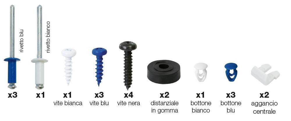 Cora Kit fissaggio targa posteriore