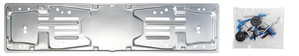Cora Kennzeichenhalter aus Aluminium für hinten mit Montagesatz