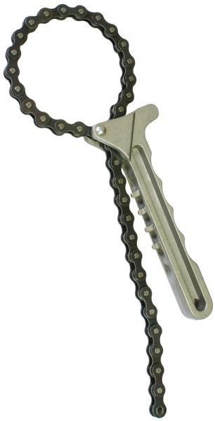 Llave para filtro de aceite de cadena Cora con mango de fundición