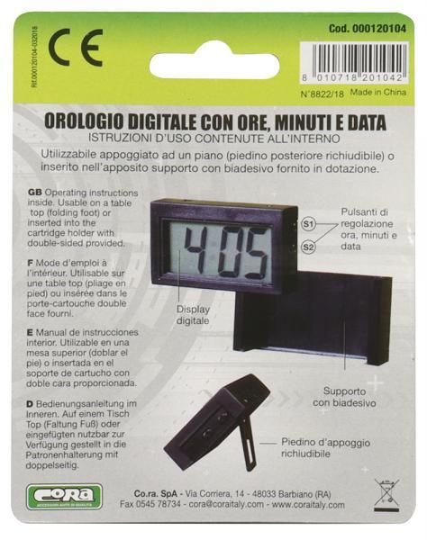Reloj digital Cora