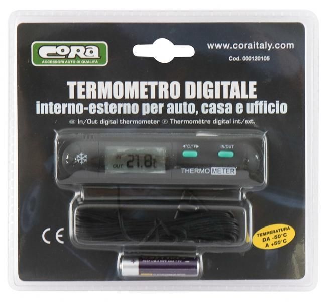 Termómetro digital para interiores y exteriores Cora