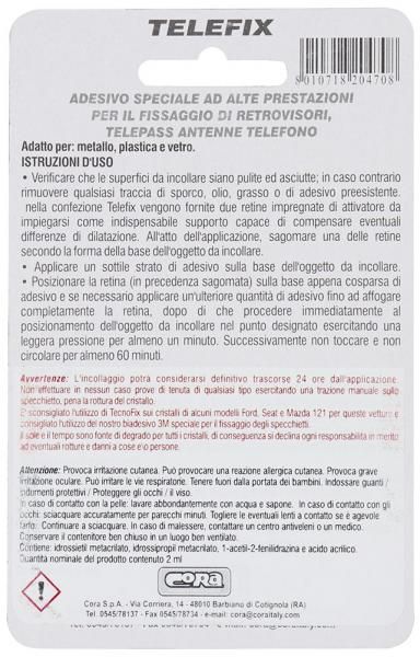 Cora Conf. 12 pz Telefix adesivo specchietti/telepass