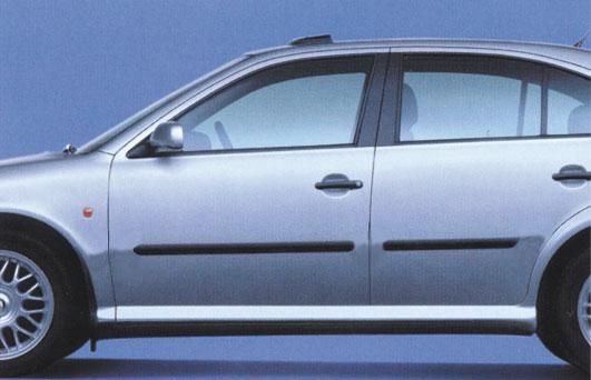 Parachoques adhesivo Cora Negro 49x4,2 cm