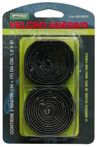 CORA Velcro Adesivo in Rotolo 1,9 x 91 cm