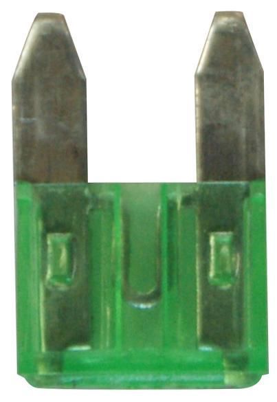 Fusibles de cuchilla micro Cora de 30 A, 100 unidades