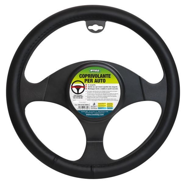 Funda para volante de piel sintética negra Cora