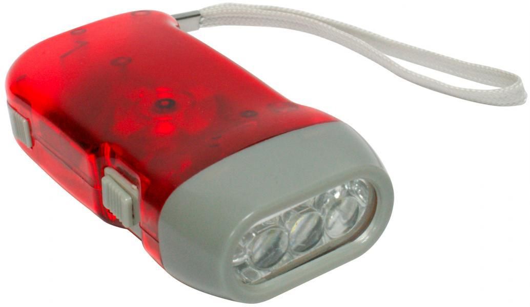 Cora Mini-Dynamo-Taschenlampe mit 3 LEDs