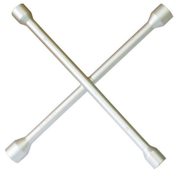 Cora Chiave svitabulloni ruote a croce satinata