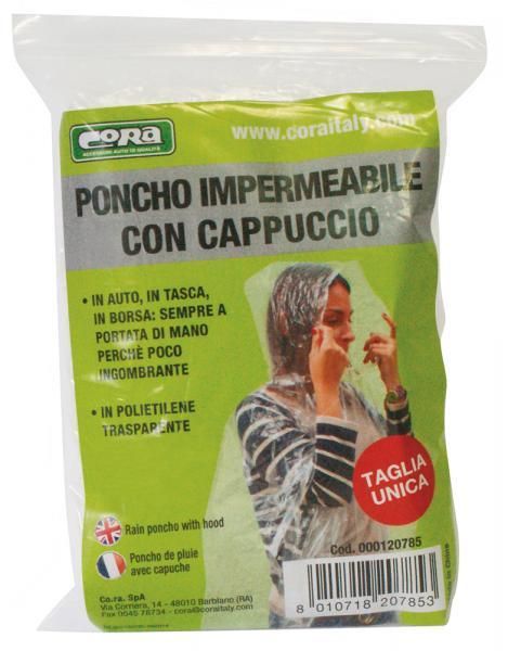Poncho impermeable con capucha Cora