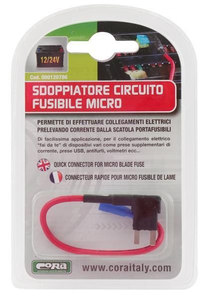 Divisor de circuito con microfusible Cora