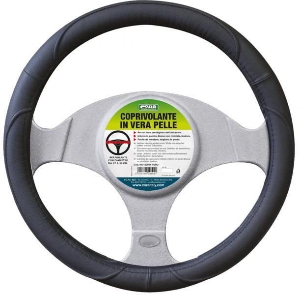 Cora Leather Steering Wheel Cover