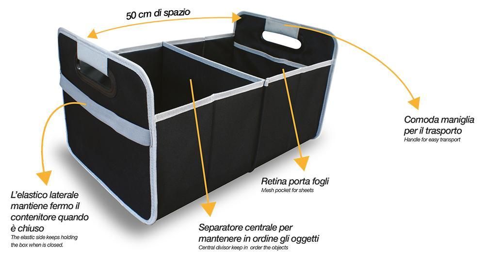 Cora - Contenedor de doble baúl para coche de belleza