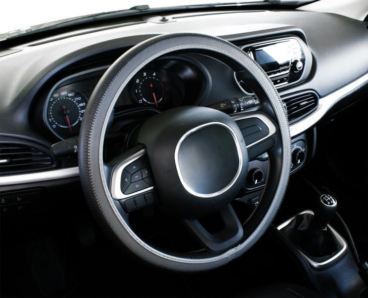 Funda para volante Cora Perfect Fit con lunares negros y grises