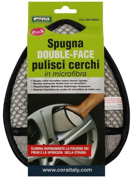 Cora Double-Sided Microfiber Wheel Cleaning Brush
