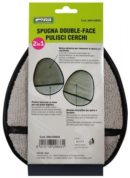 Cora Double-Sided Microfiber Wheel Cleaning Brush