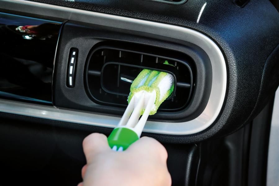 Limpiador de ventilación de microfibra Cora + Cepillo para ventilación de coche