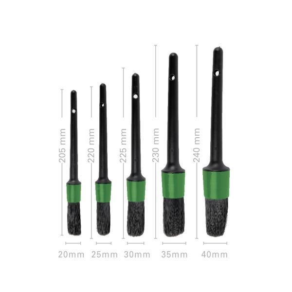 Cora Set mit 5 Nylonbürsten für professionelle Fahrzeugaufbereitung