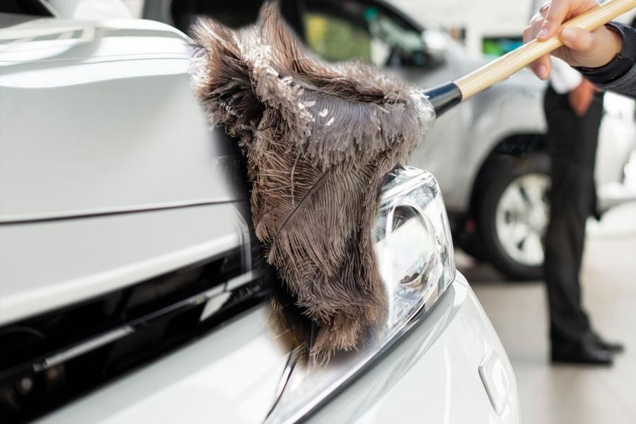 Cora Ostrich Feather Duster for Car Interior Cleaning
