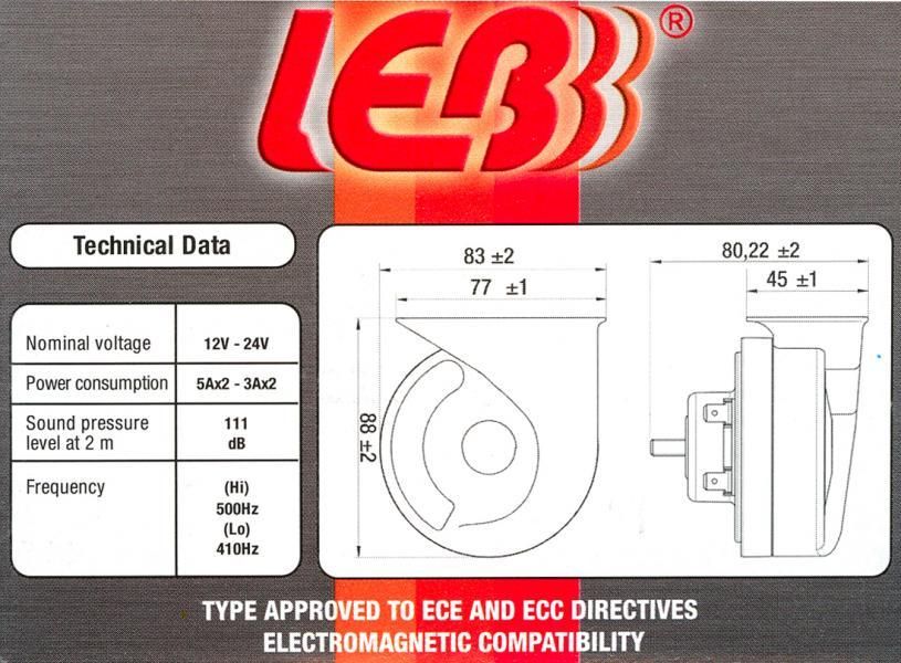 Cora Tromba elettromagnetica 12V