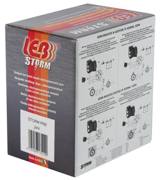 Bocina electroneumática de dos tonos Cora de 24 V