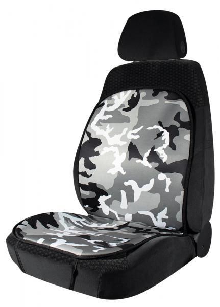 Funda universal para asiento delantero Cora, color gris camuflaje