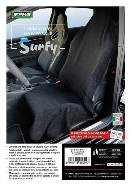 Cora Cora 000128004 Piper universal front seat covers beige textile paper