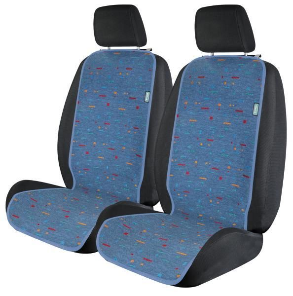 Cora Universal Front Seat Covers Tanga Doubleface Cotton Tetris Air Force/Paper