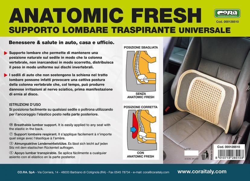 Cora Supporto lombare traspirante Anatomic Fresh
