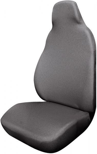 Funda de asiento delantero Poncho elástico Mezcla de algodón Antracita Cora