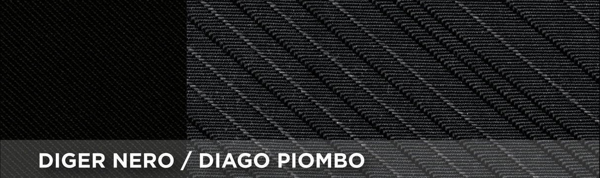 Fundas de asiento delanteras personalizadas Cora para Smart Fortwo, tela de mezcla de algodón gris/negro
