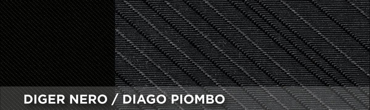 Fundas de asiento delanteras personalizadas Cora para Smart Fortwo, tela de mezcla de algodón gris/negro