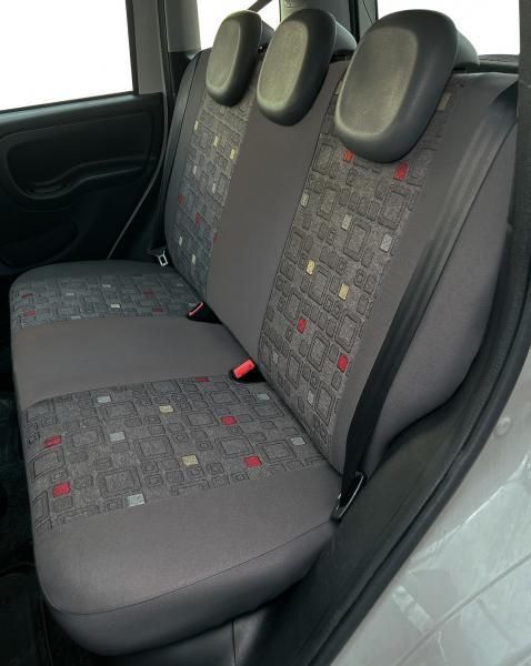 Serie Completa Coprisedili Personalizzati Fiat Panda 12> 5 Posti Grigio Cora