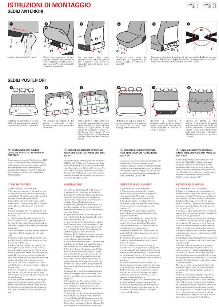 Cora Fiat Panda 5 Posti Posteriore Intero Ron Avio