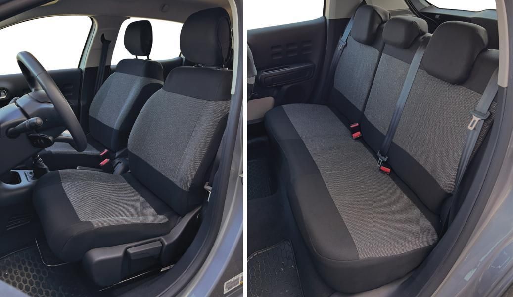 Cora Juego completo de fundas de asientos CITROEN C3 16> en tejido mil puntos antracita
