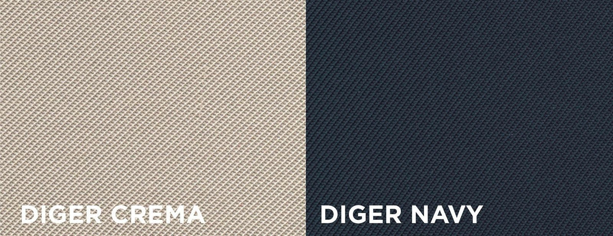 Cora Serie completa coprisedili personalizzati Fiat Grande Panda 25> 5 posti post. diviso tess. misto cotone blu navy/crema