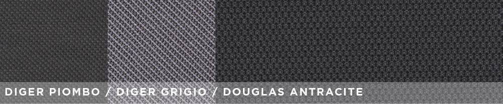 Cora Komplettset maßgefertigter Sitzbezüge für Fiat 500L in anthrazit/bleigrauem Stoff