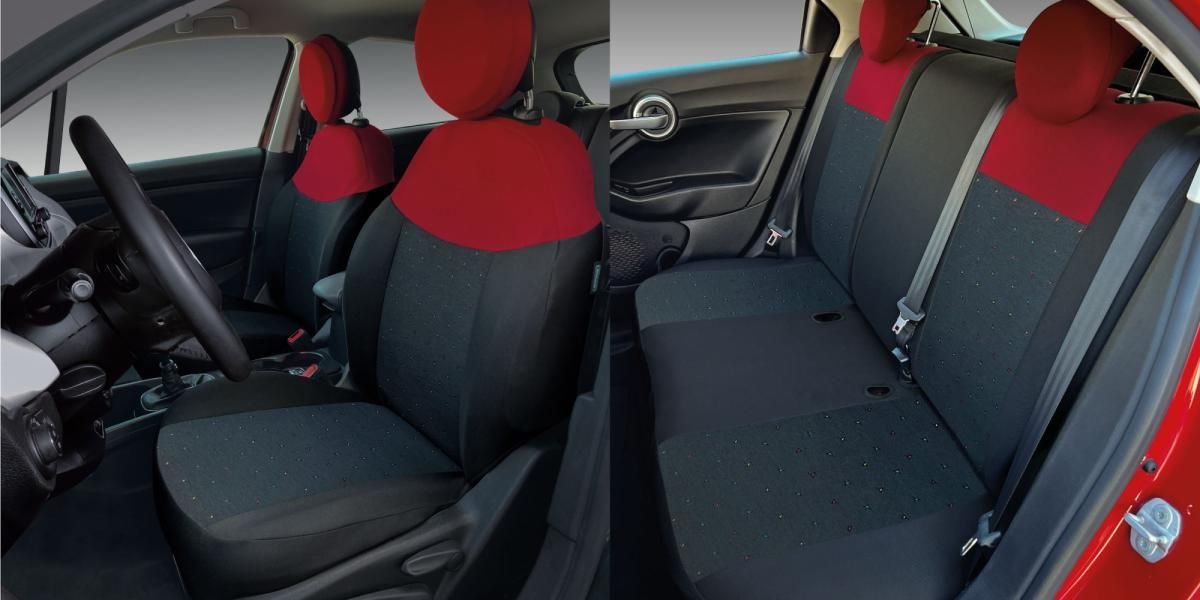 Cora Completo Fiat 500X Diger Rosso-Nero/Black & Color