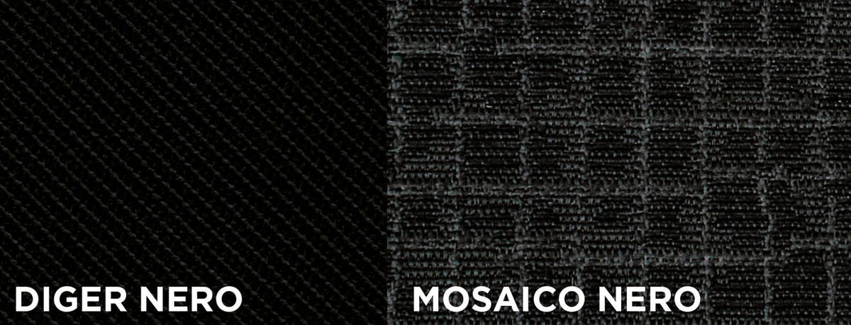 Cora Coprisedili anteriori personalizzati Fiat 600 23> tess. misto cotone nero/mosaico nero