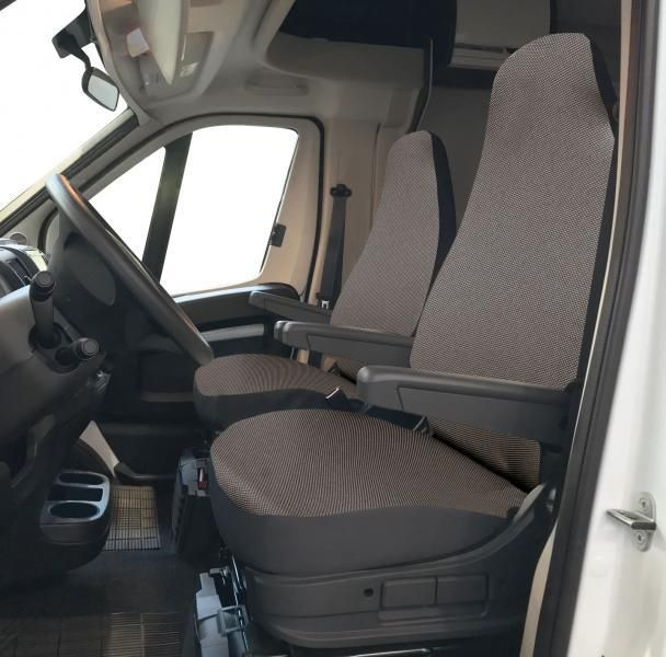 Fundas de asiento delantero personalizadas Cora para Fiat Ducato X250 Camper, tela de mezcla de algodón