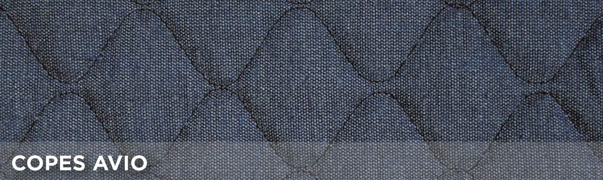 Cora Rapid front seat covers, universal size, quilted cotton fabric, air force blue