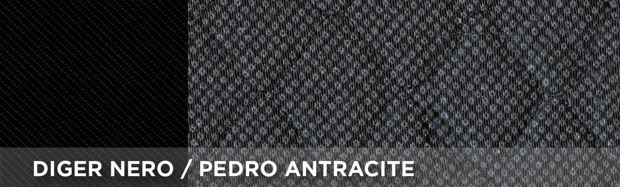 Cora Coprisedili anteriori Espresso Restyle tg. speciale tessuto misto cotone trapuntato antracite/nero