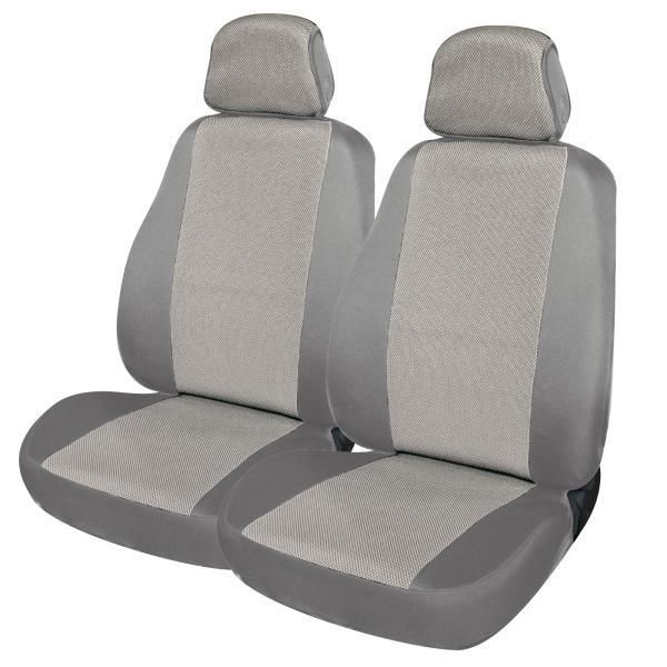 Cora Coprisedili anteriori Fast&Smart tg. grande tessuto misto cotone grigio/nero