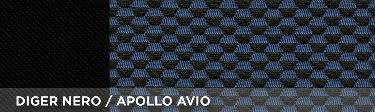 Cora Coprisedili anteriori Fast&Smart tg. grande tessuto misto cotone avio/nero