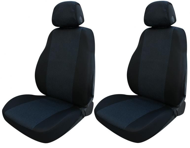 Cora Coprisedili anteriori Fast&Smart tg. speciale tessuto misto cotone avio/nero